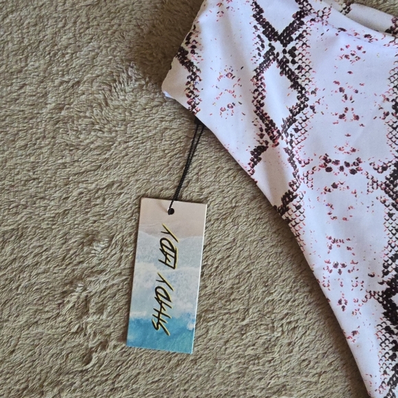 Shady Lady Malibu Snakeskin Strapless Bikini size large - Picture 10 of 13